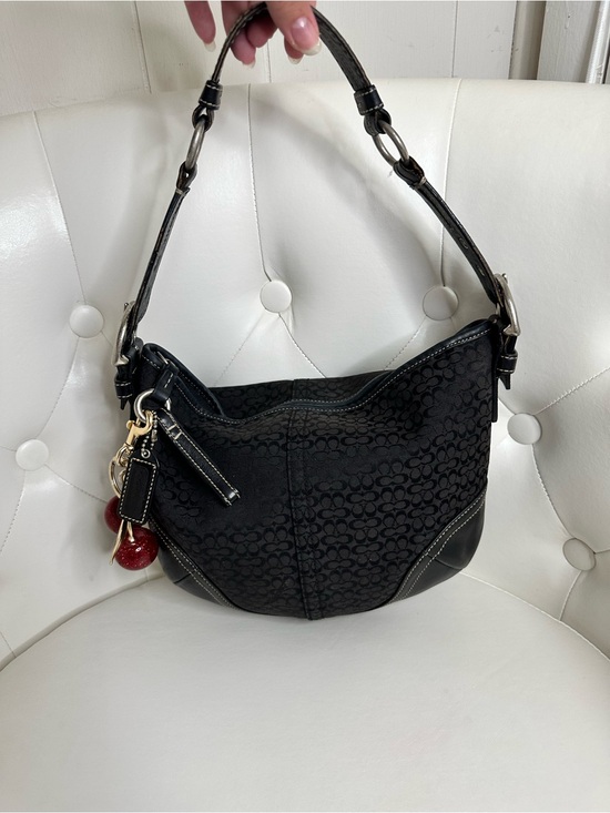 Coach Handbags - Coach Black Signature Jacquard Shoulder Bag